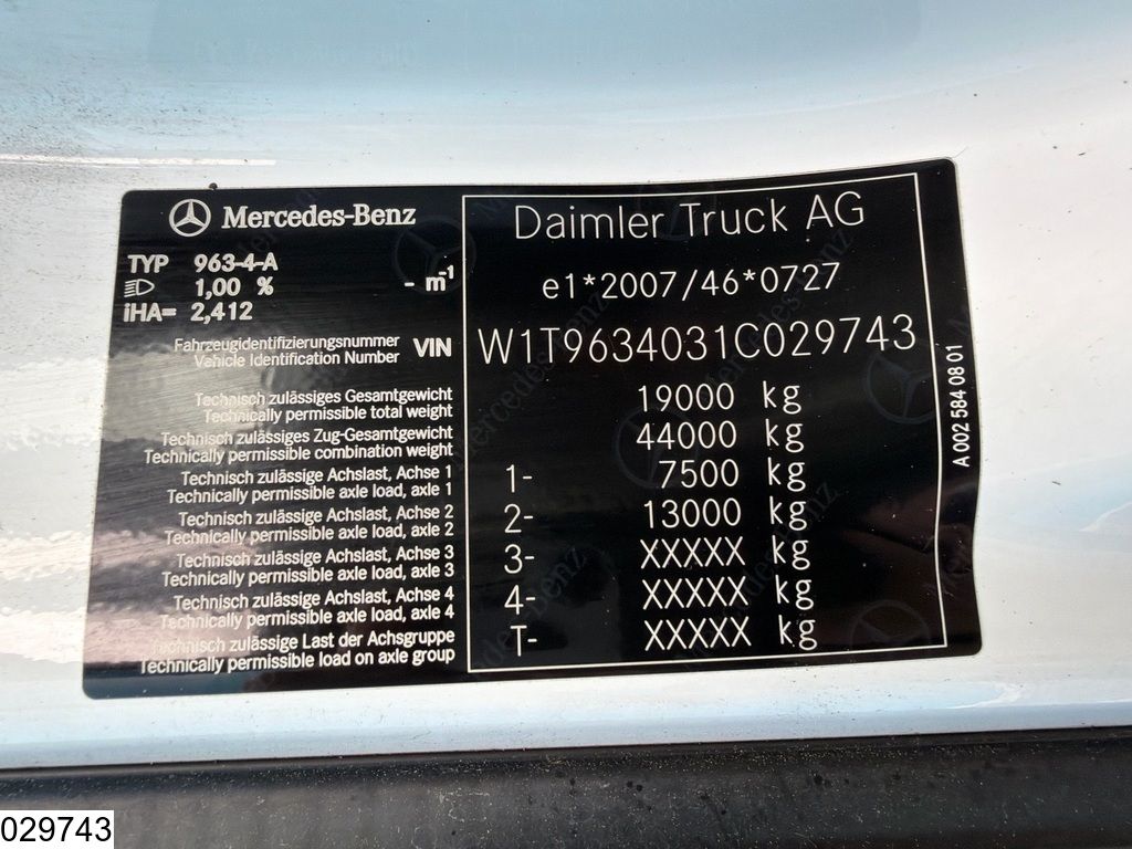 Mercedes Actros 1845 EURO 6
