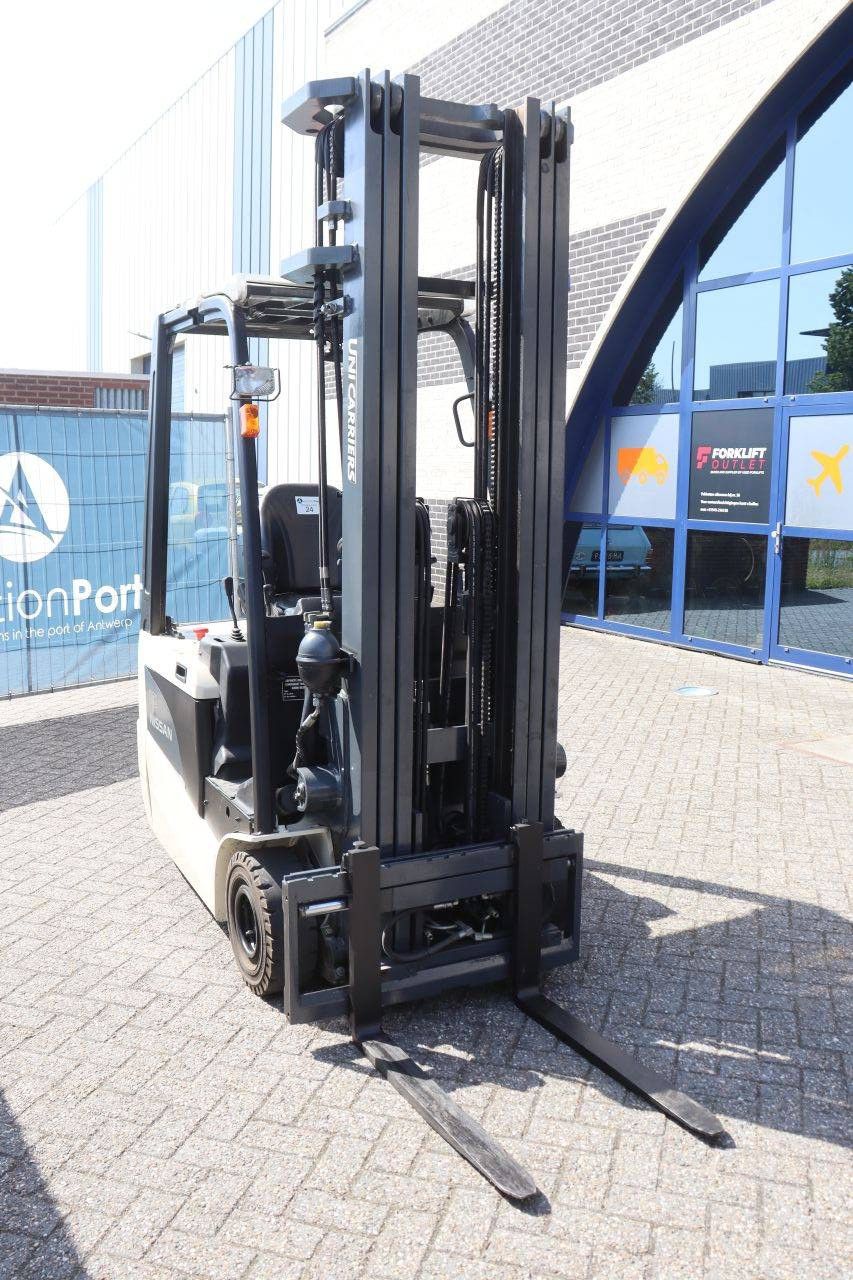 Nissan A1N1L18Q Elektro-Gabelstapler, 950 kg, 5,75 m, Baujahr 2012