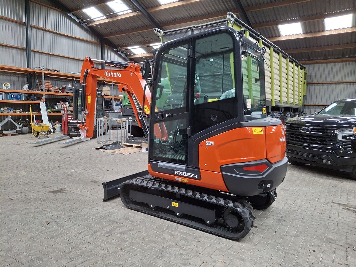 Kubota KX027-4 HI, minigraver, minikraan, BJ2025, Nieuw!