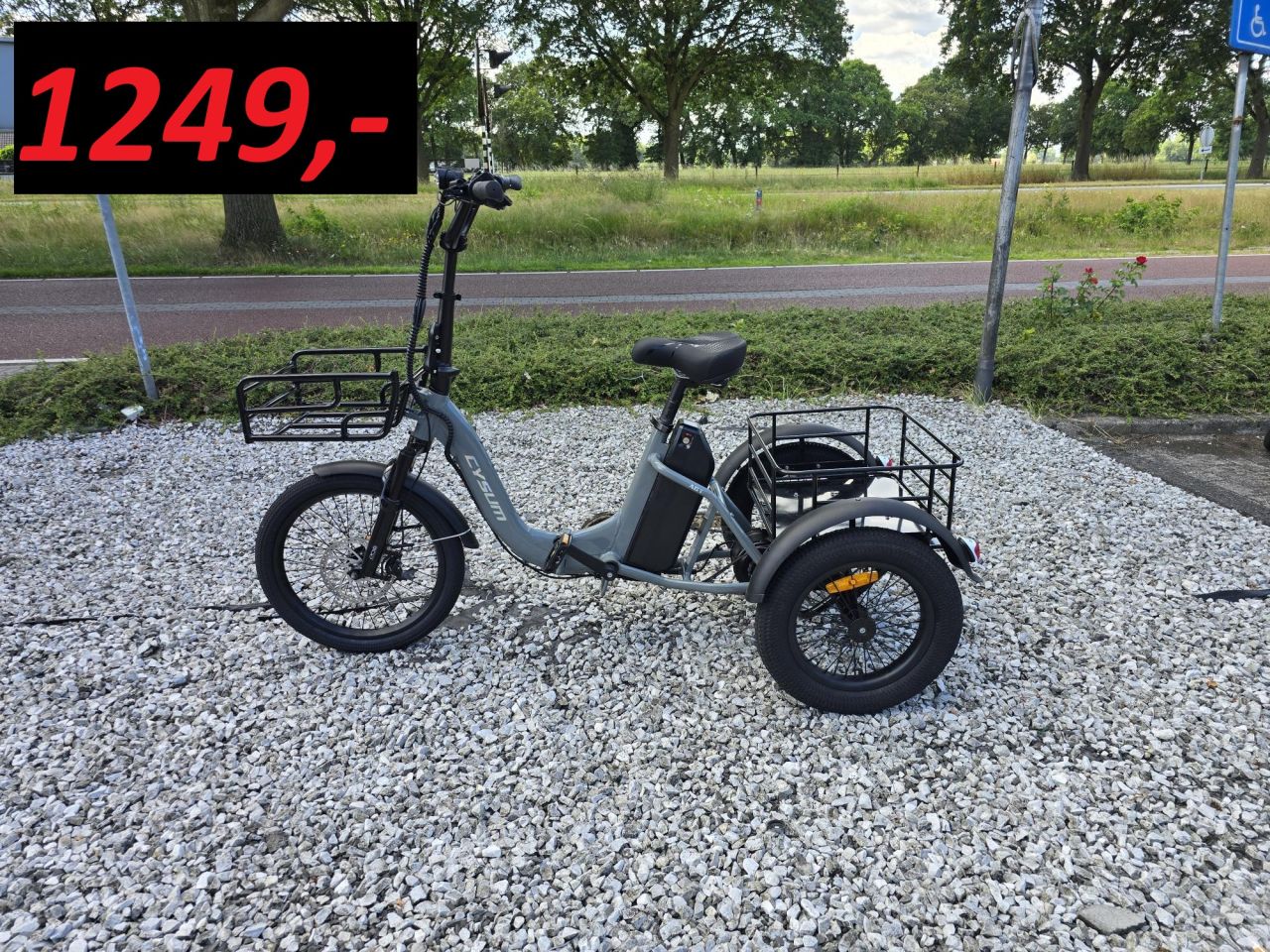Elektrische driewielers van raam pfautec ebike senioren fiets