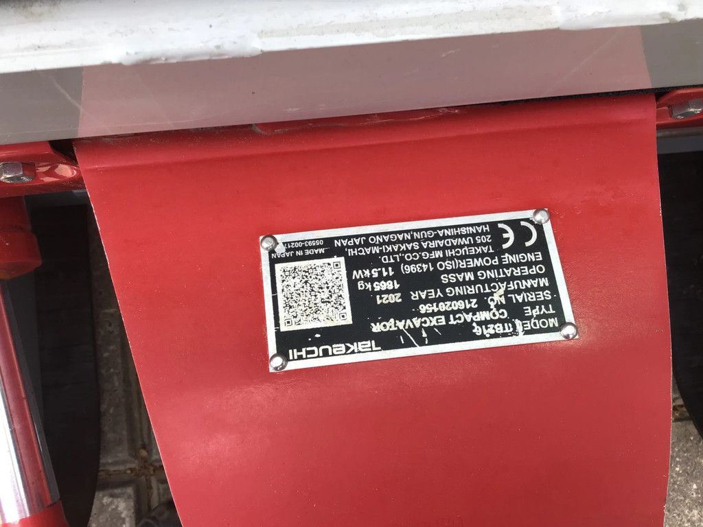 Takeuchi TB216 Verkocht