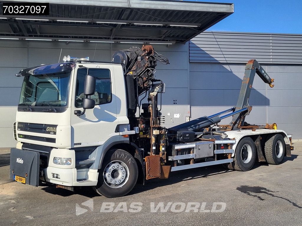 Ginaf CF X 3232 S 6X4 NL-truck APK HIAB 166 E-5 Hipro Kran Crane + XR26S59 Hooklift Euro 5