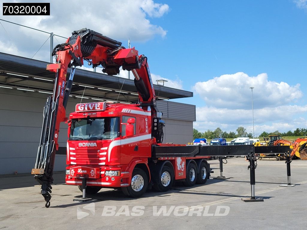 Scania G490 8X4 EFFER 1750/8S + JIB 6S Crane Kran Winch Big-Axle Automatic Euro 6