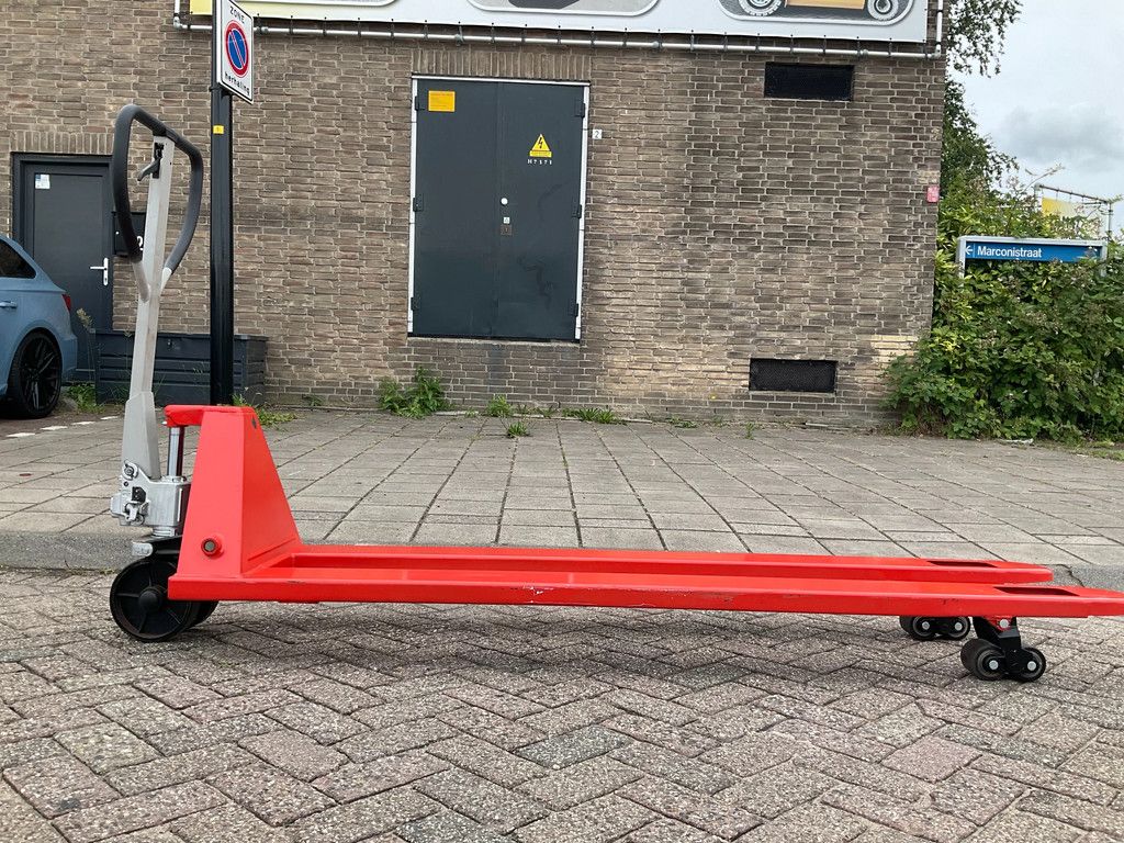SCHEFFER HANDPALLETWAGEN 2000KG 2METER LANGE LEPELS PALLETWAGEN / HEFTRUCK