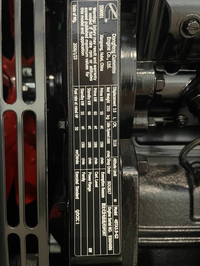 Cummins 4BTA3.9-G2 - 55 kVA Generator - DPX-19832
