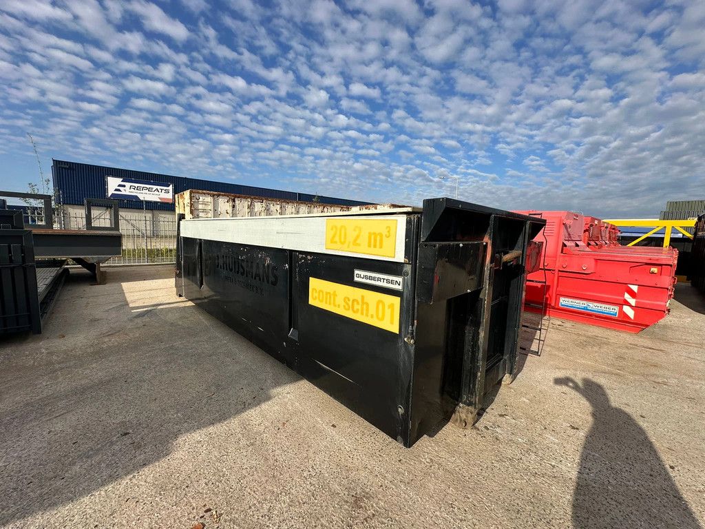 Sidalco Hydraulische kiepcontainer met aluminium kleppen