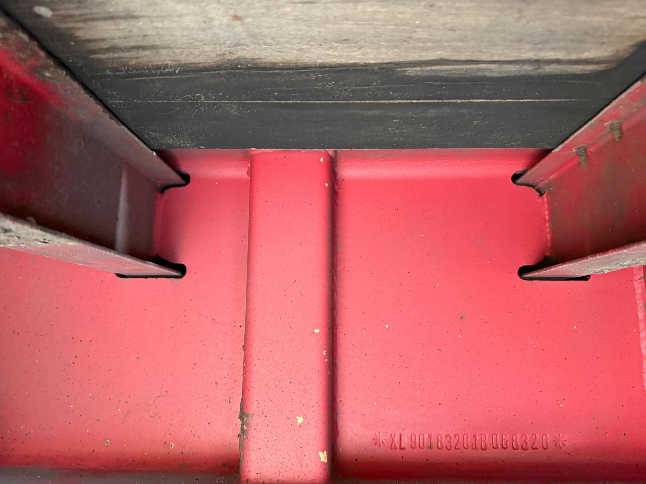 Vogelzang 3-asser dieplader aanhanger, vlakke vloer Twistlock