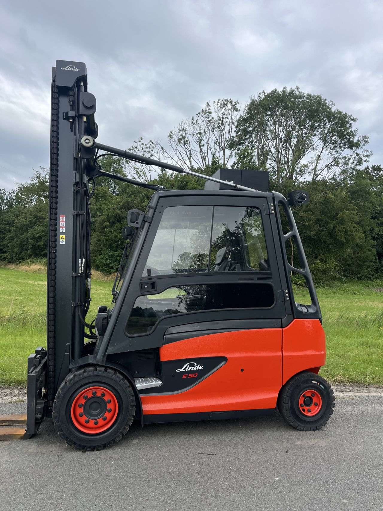 Linde E50 elektrische heftruck 2017 sideshift 4 functies