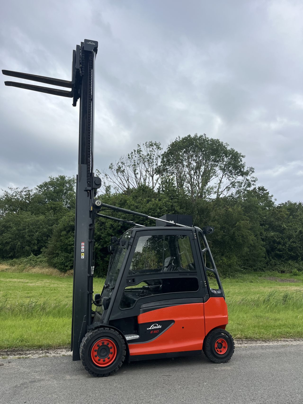 Linde E50 elektrische heftruck 2017 sideshift 4 functies
