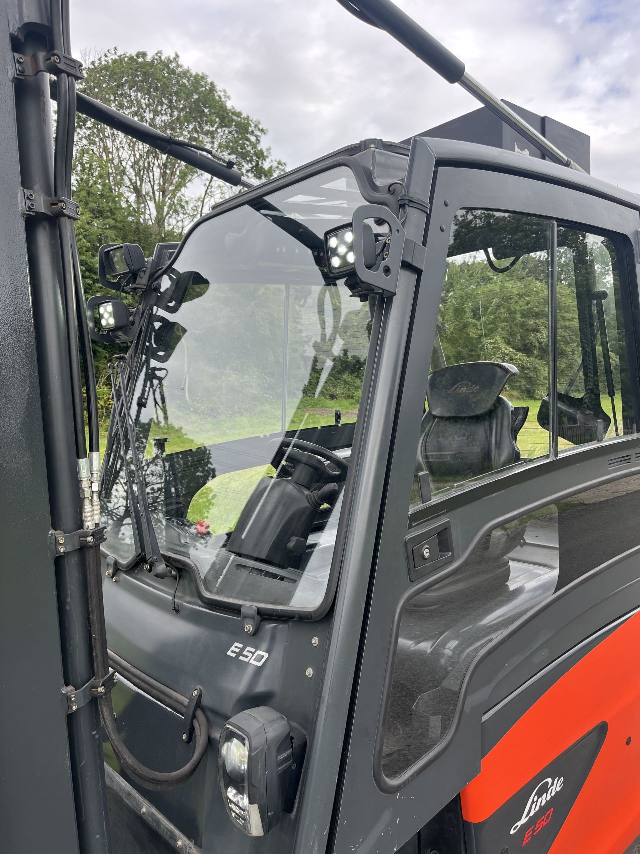 Linde E50 elektrische heftruck 2017 sideshift 4 functies