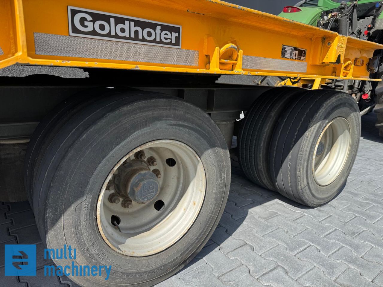 Goldhofer 5-asser dieplader nalopend gestuurd