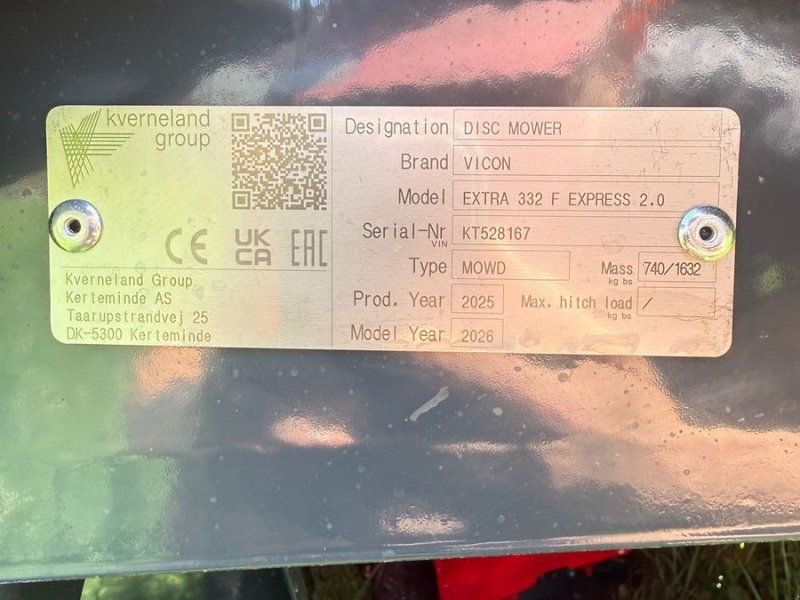 Vicon Extra 332 F EXPRESS 2.0