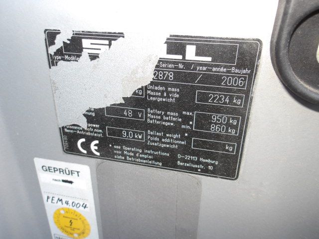 2x Elektrische vorkheftruck