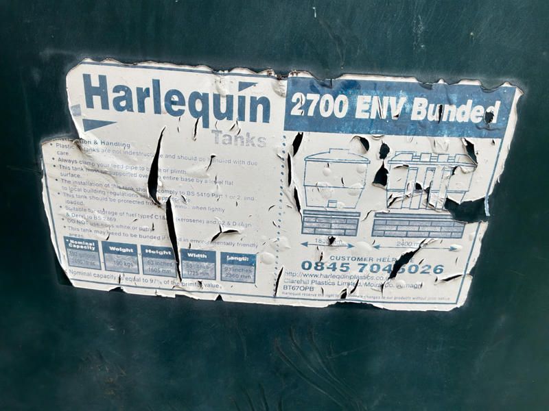 Harlequin 2700ENV Brandstof opslagtank