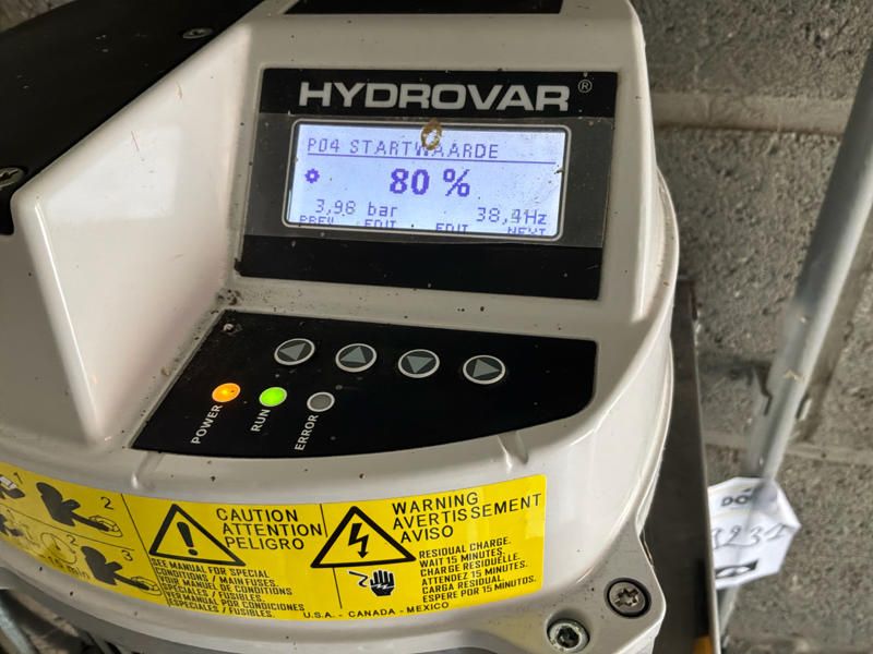 2021 Xylem Hydrovar 4.030 Variable Frequency Drive for Pump Motors