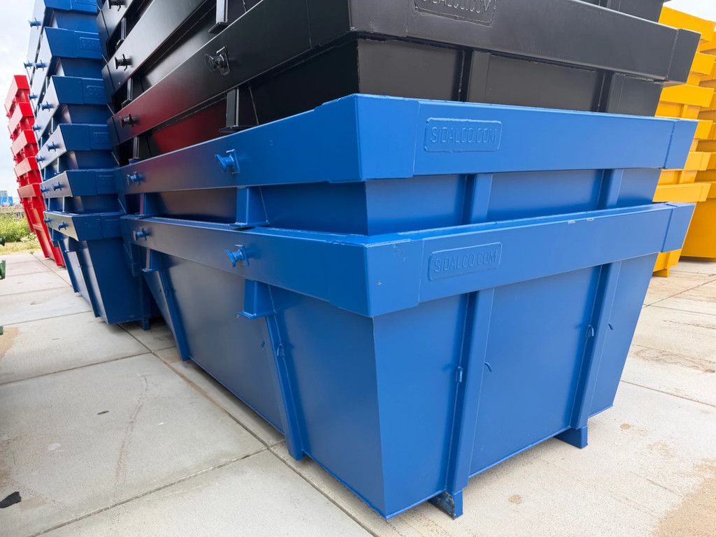 Sidalco 6m3 portaalarm container blauw