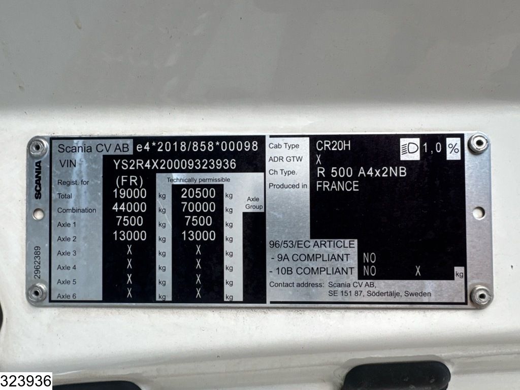Scania R 500 EURO 6e, ACC, Retarder, Standairco