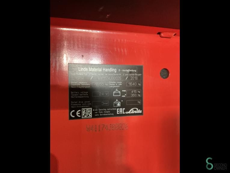 Stackers Electric Linde L16RW (1170) 2018 Triplex