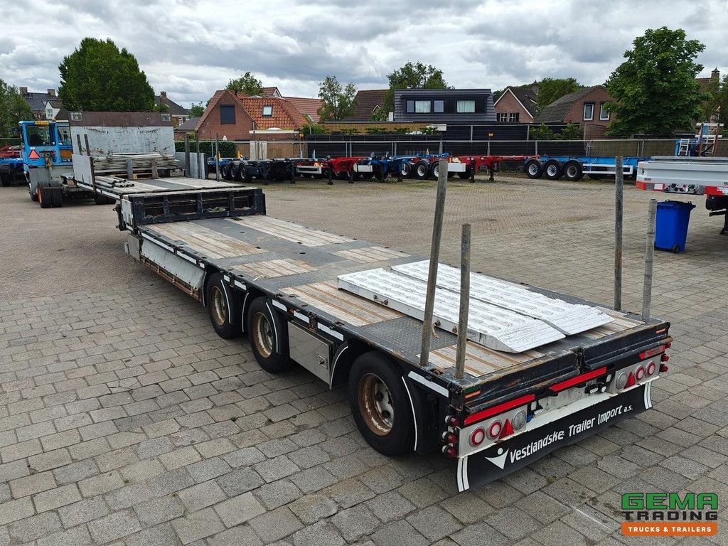 HRD STTB3N Tieflader – Aluminium-Seitenwände – Rungen – Nachlaufachse – Liftachse – Rampen – ausziehbar – SAF-Achsen – Trommelbremse