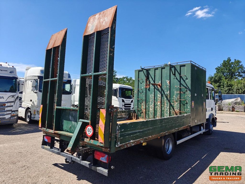 MAN TGL 12.210 4x2 DOKA Euro4 - OpenLaadBak + HydraulischeRampen - Handgeschakeld - 6 ZitPlaatsen