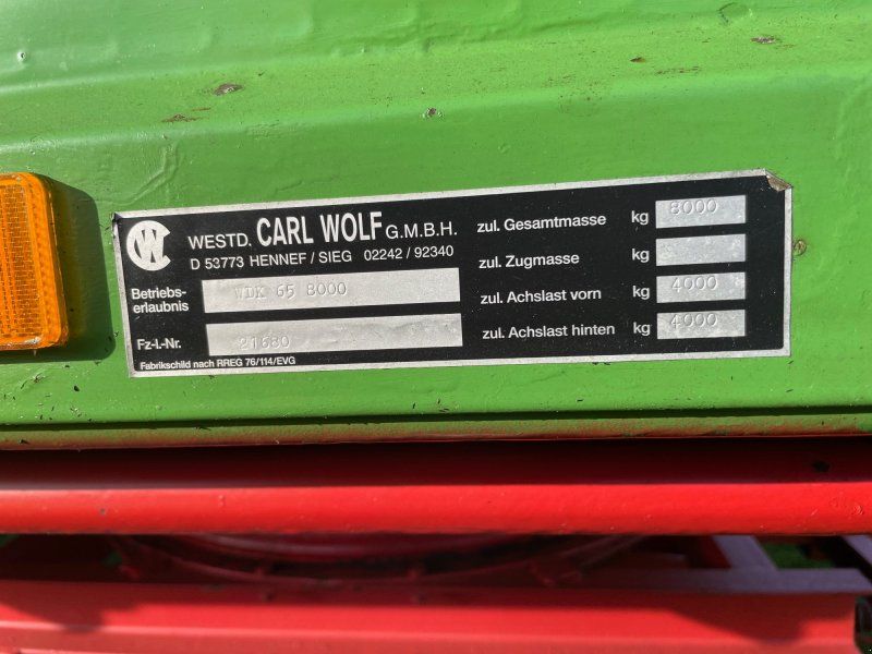 Wolf Carl 8 to 3 Seitenkipper