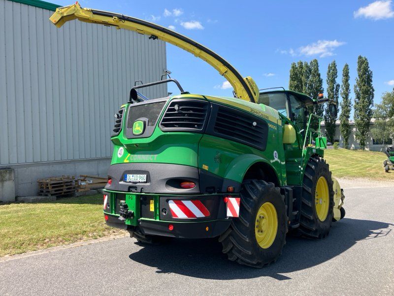 John Deere 9600i mit Kemper 375pro und 639 PickUp