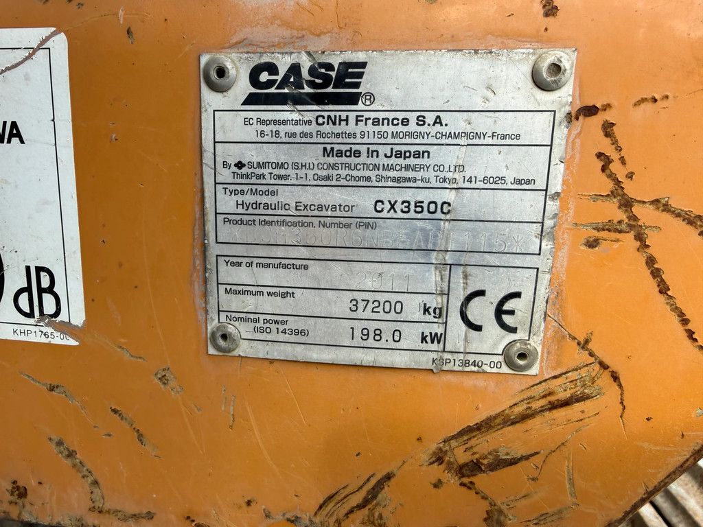 Case CX 350 C LNC NEW BUCKET 10400 Hours!!