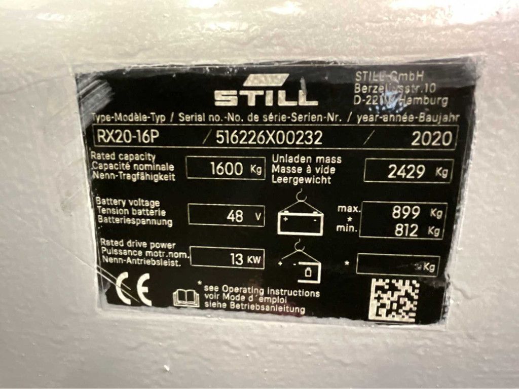 Still RX20-16P Triplex - Freelift - Sideshift