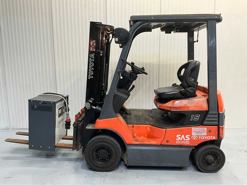 Toyota 7FB15 Duplex - Freelift - Sideshift - Acculader