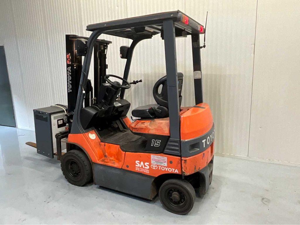 Toyota 7FB15 Duplex - Freelift - Sideshift - Acculader