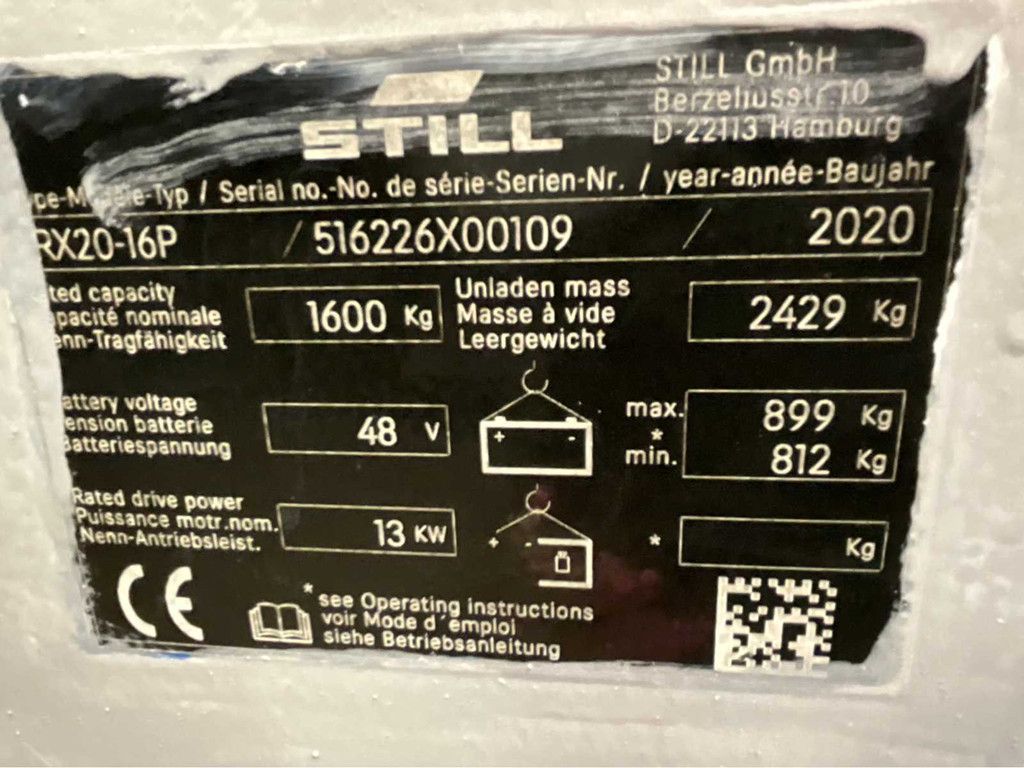Still RX20-16P Triplex - Freelift - Sideshift