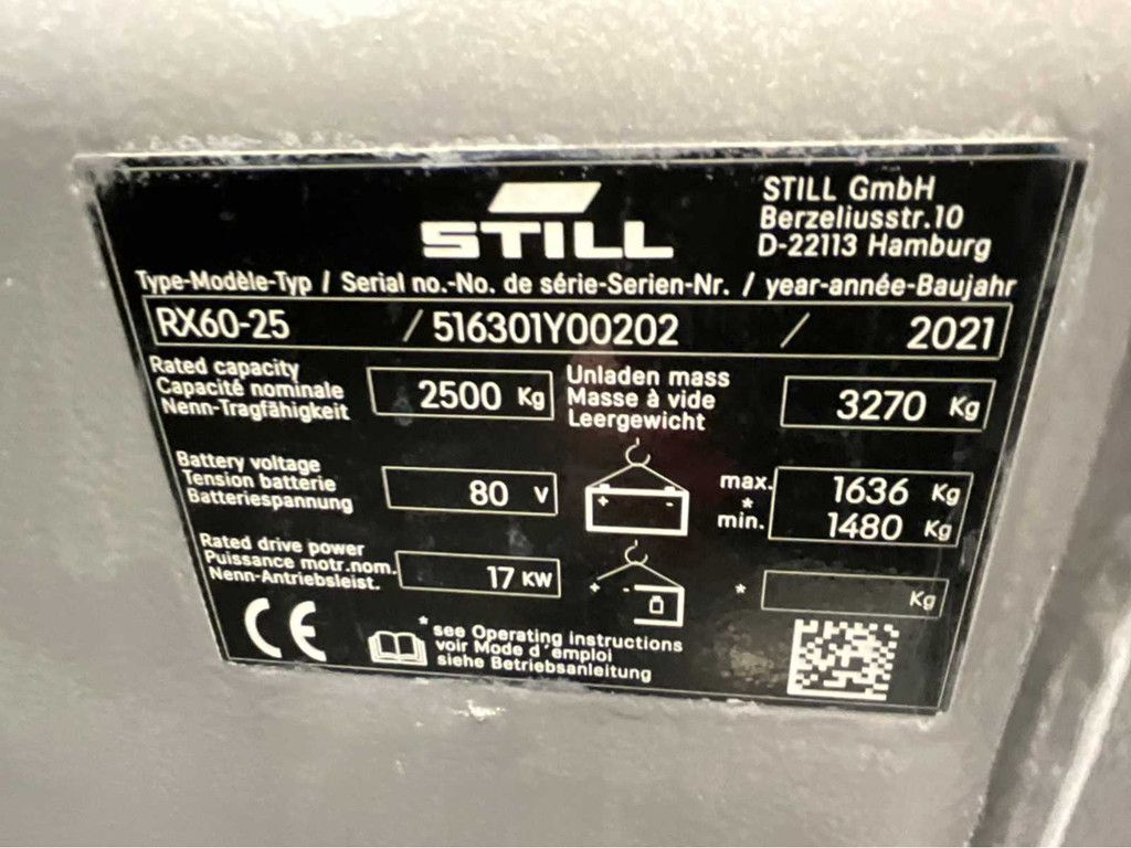 Still RX60-25 Triplex- Freelift - Sideshift