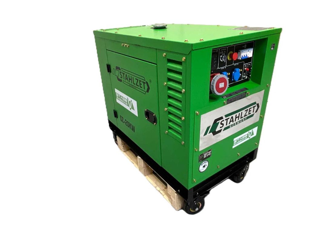 Stahlzet SZ-20KW Luchtgekoelde stille tweecilinder dieselgenerator
