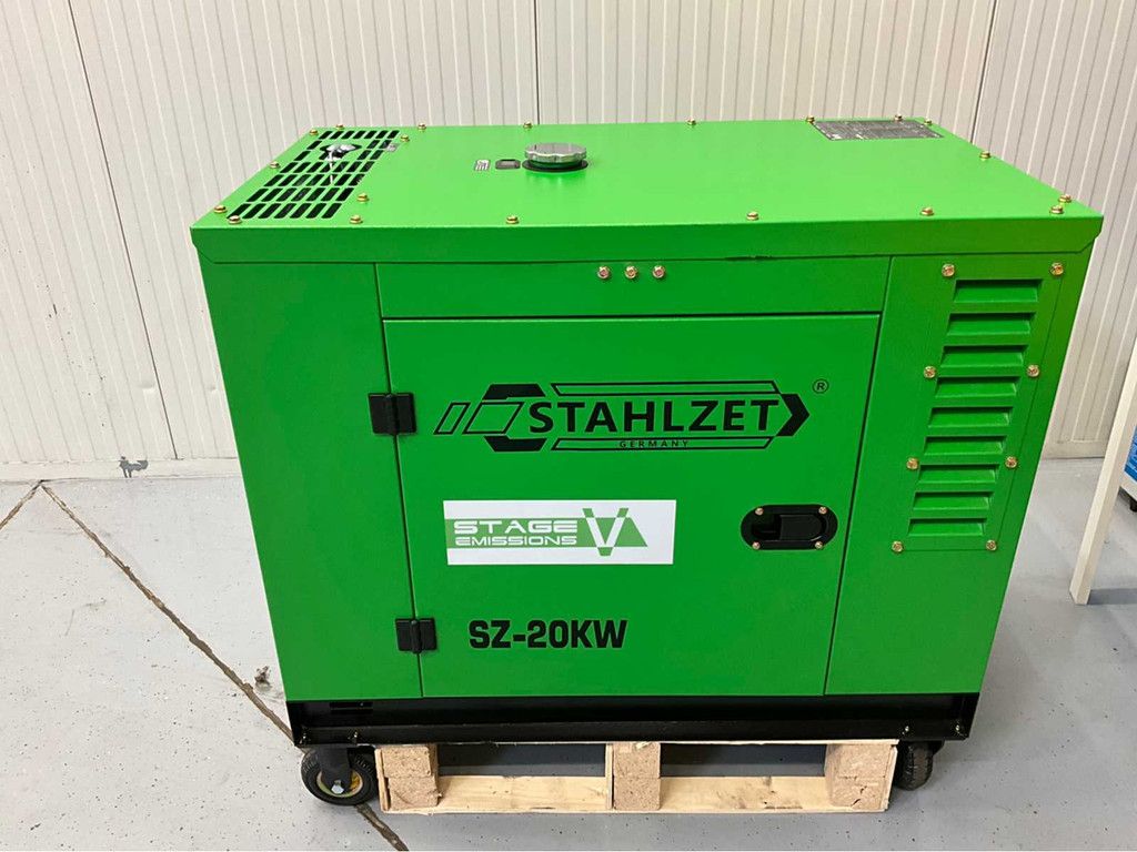 Stahlzet SZ-20KW Luchtgekoelde stille tweecilinder dieselgenerator