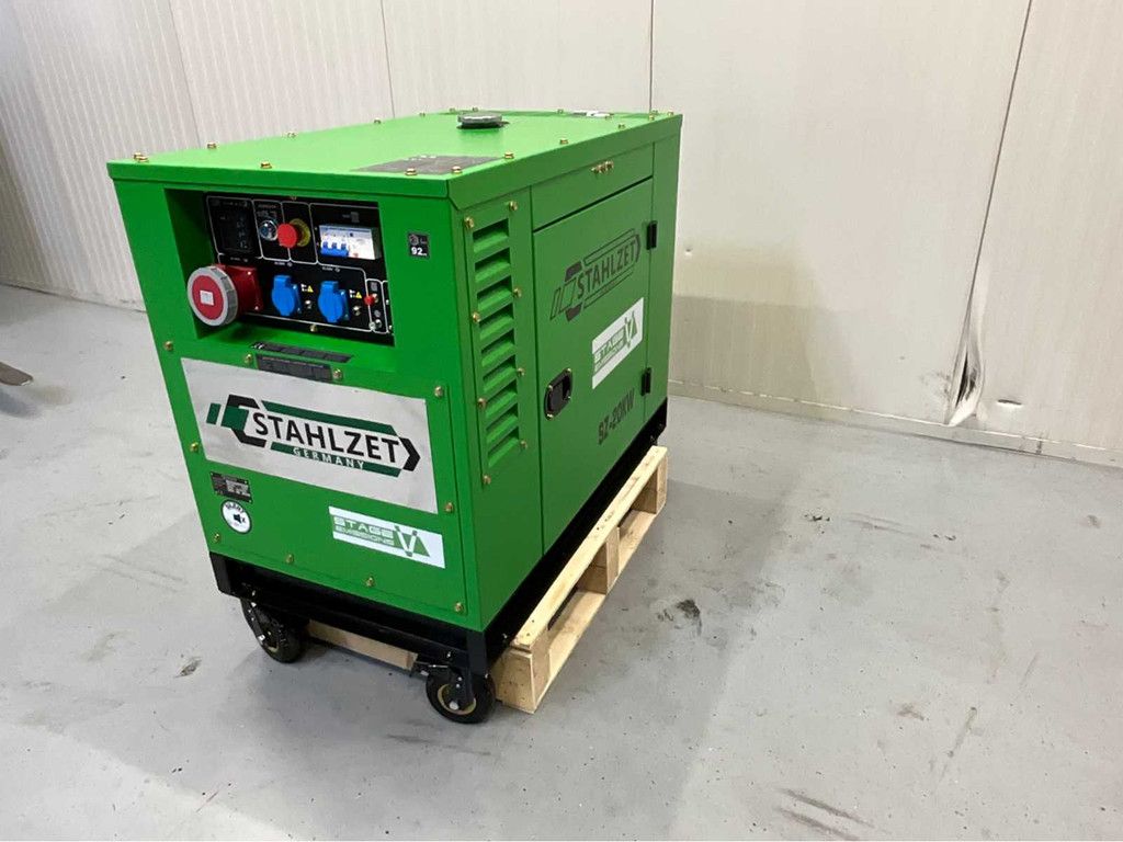 Stahlzet SZ-20KW Luchtgekoelde stille tweecilinder dieselgenerator