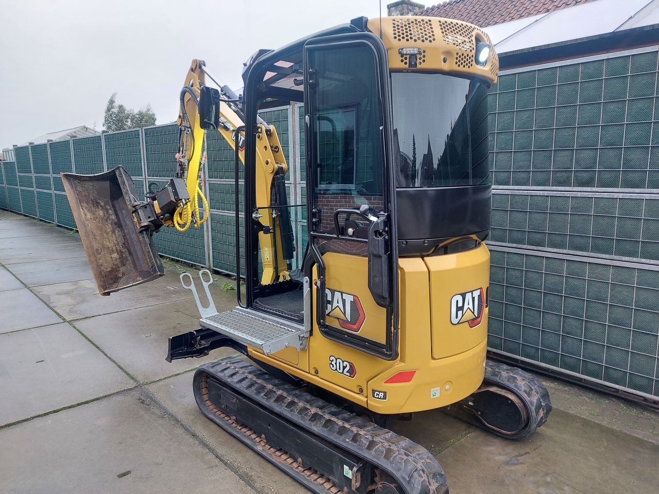 Caterpillar 302CR met Engcon draai/kantelstuk