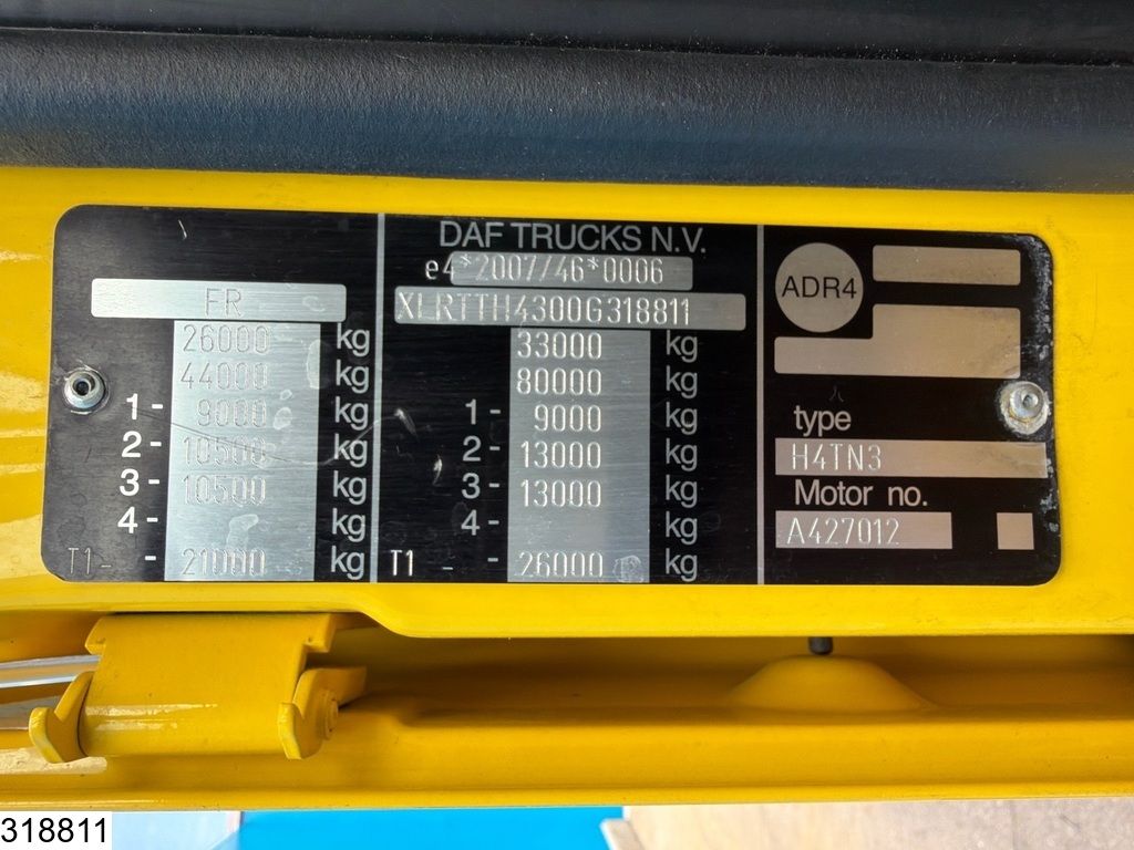 DAF XF 530 6x4, EURO 6d, Retarder, Standairco