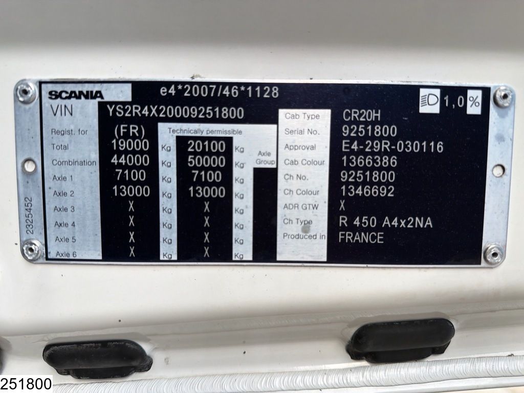 Scania R 450 EURO 6, Retarder, Standairco