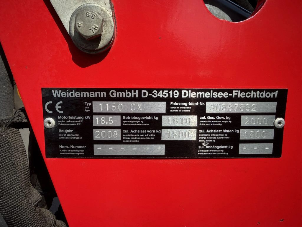 Weidemann 1150 CX 30