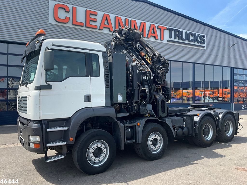 Man TGA 41.363 8x4 Manual Full steel Hiab 80 Tonmeter laadkraan + Fly-Jib