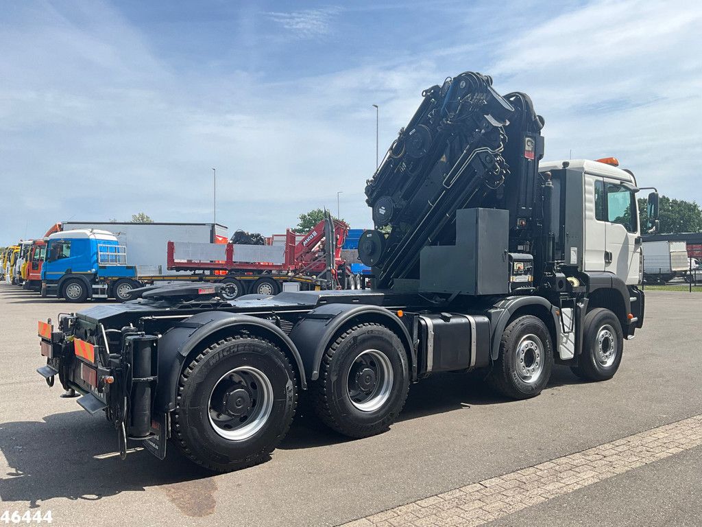 Man TGA 41.363 8x4 Manual Full steel Hiab 80 Tonmeter laadkraan + Fly-Jib