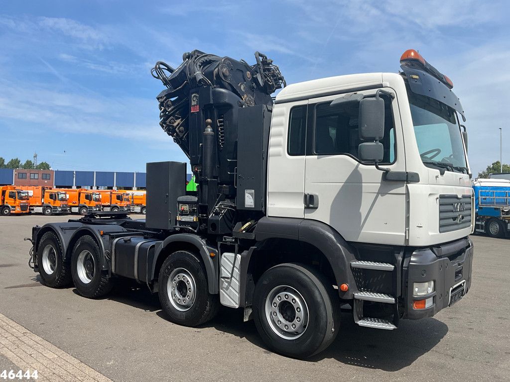 Man TGA 41.363 8x4 Manual Full steel Hiab 80 Tonmeter laadkraan + Fly-Jib