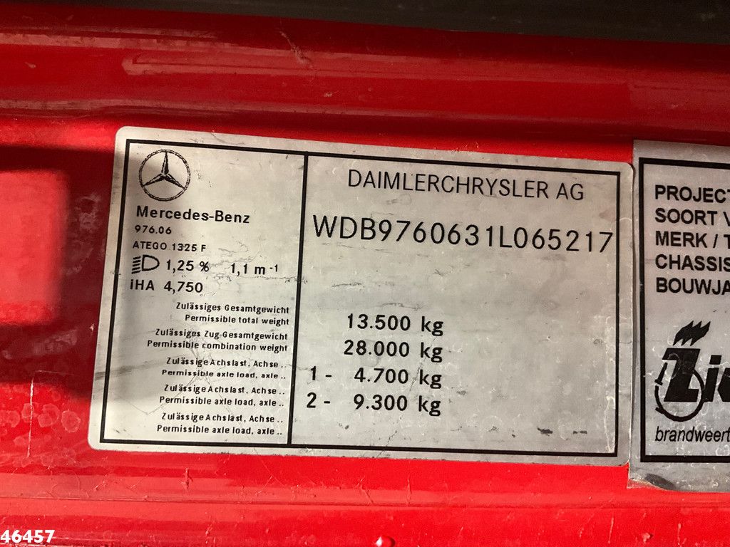 Mercedes-Benz Atego 1425 ZIEGLER Brandweer / materiaalwagen Just 41.694 km!
