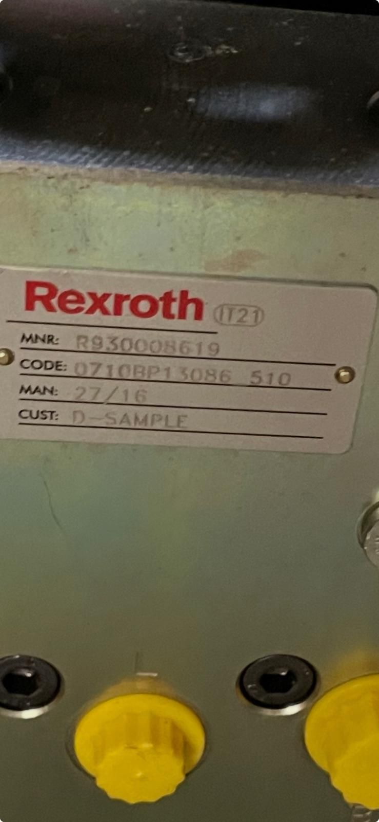 Fabrikant: Rexroth draaikrans motor/ zwenkaandrijving