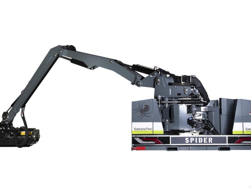 Greentec SPIDER 720-8PLUS mit Mulchkf FR162Plus Auslegemulcher