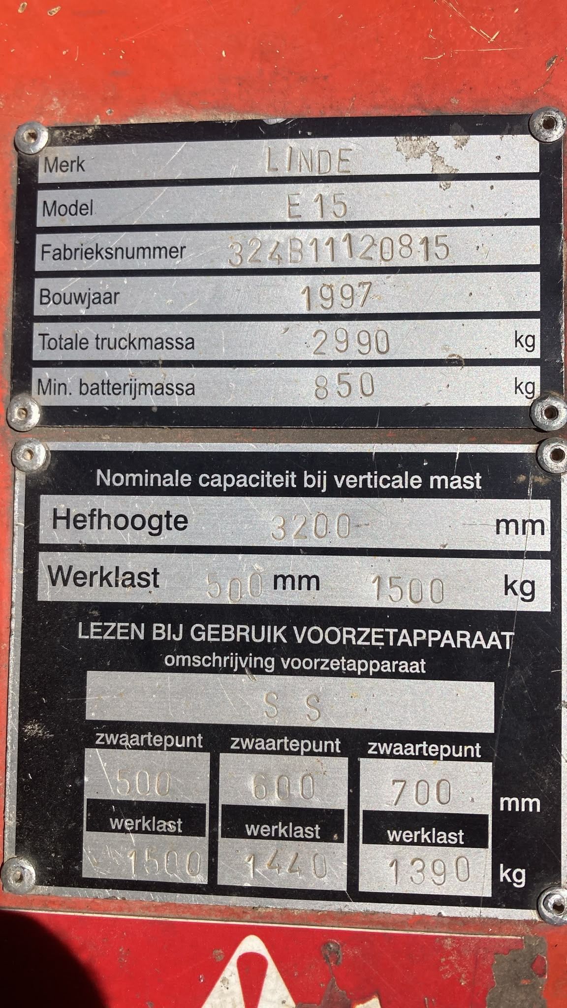 Linde 1.5 tons electrische heftruck
