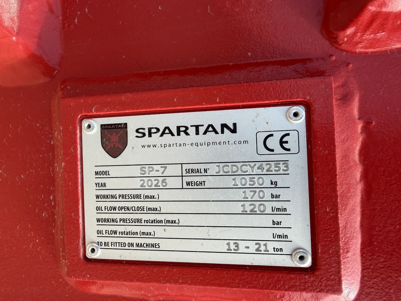 Spartan SP-7 Sloophamer Machine gew. 13 - 21 ton