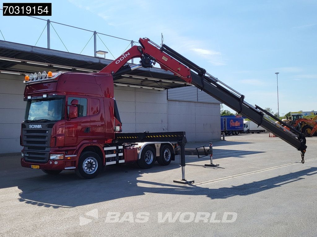 Scania R R480 6X2 NL-Truck HMF ODIN OK6 Crane Kran 6 Extensions Lift+Lenkachse ADR