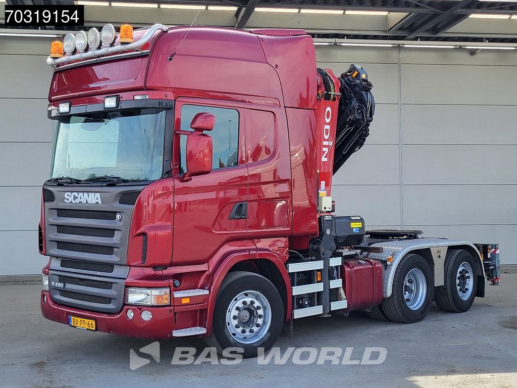 Scania R R480 6X2 NL-Truck HMF ODIN OK6 Crane Kran 6 Extensions Lift+Lenkachse ADR