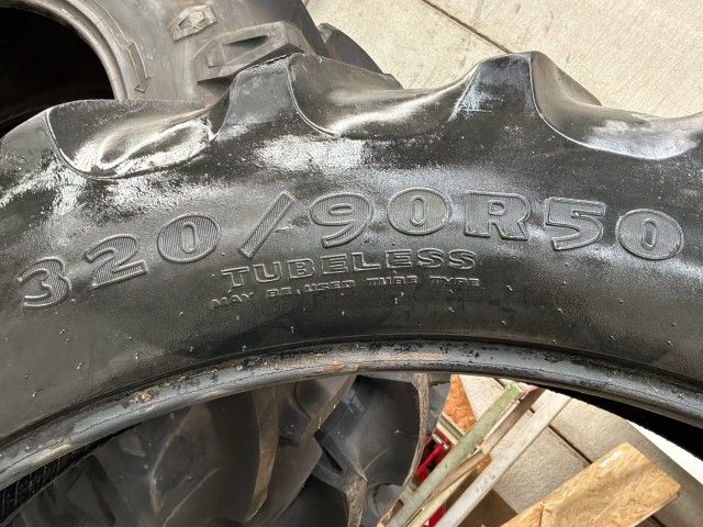 Goodyear DT800 320/90R50 tractor tire on a rim